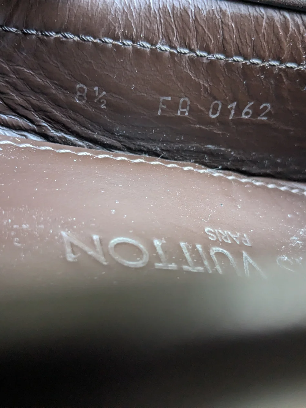 Louis Vuitton Brown Leather Men's Driving Loafers 9.5